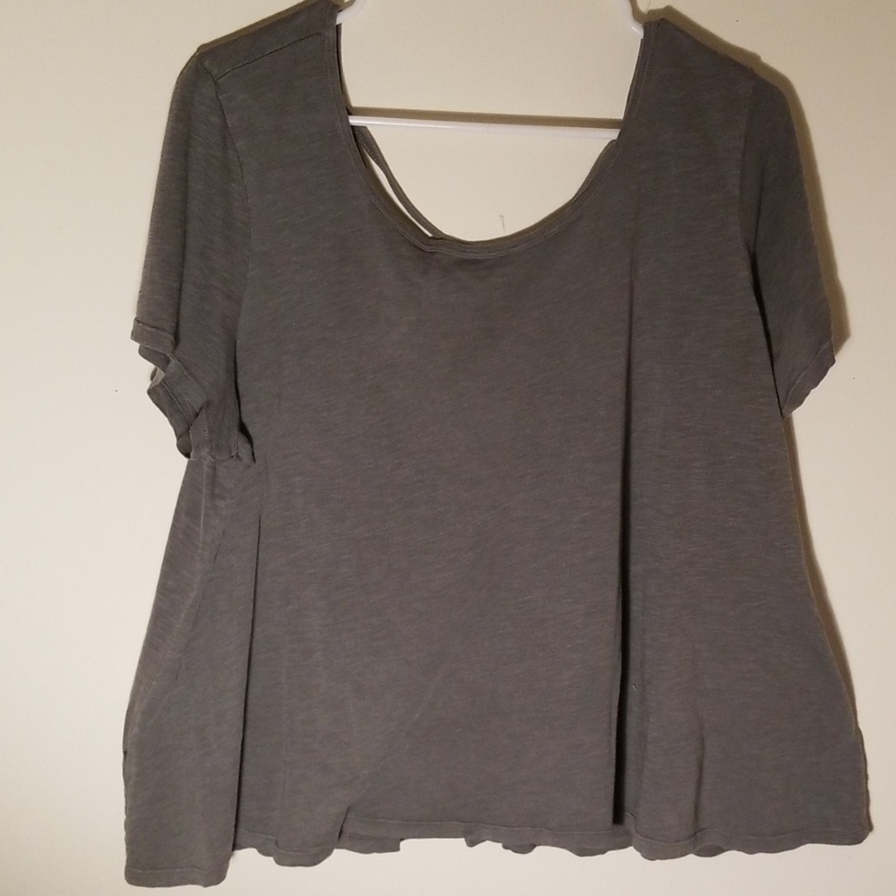Torrid Open Back Cotton Shirt